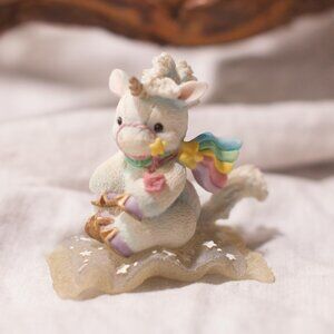 Unicorn Figurine on Flying Carpet | Starlight Starbright